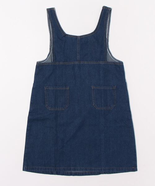 aimoha（アイモハ）の「デニムジャンパーミニスカート（ジャンパースカート・レディース・ネイビー・SMALL/MEDIUM/LARGE/X-LARGE）」の2枚目の写真