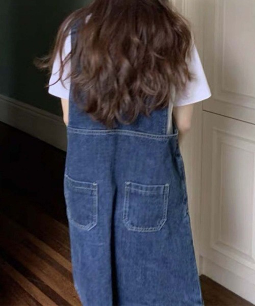 aimoha（アイモハ）の「デニムジャンパーミニスカート（ジャンパースカート・レディース・ネイビー・SMALL/MEDIUM/LARGE/X-LARGE）」の14枚目の写真