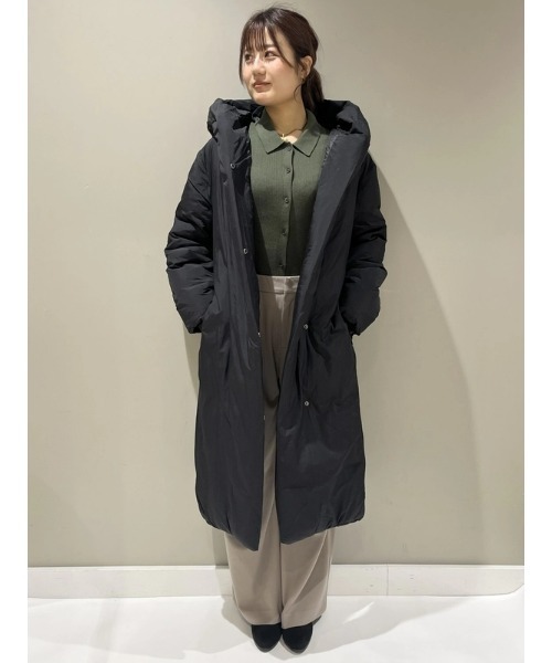 GAP(ギャップ)の「CashSoft カシミヤタッチ リブ ポロカーディガン(カーディガン/ボレロ・レディース・ブラック/ブルー/ライトグレー/グリーン・XS/S/L/M/XL/XXS)」の9枚目の写真