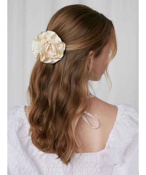 フランス発 ☆Justine Clenquet☆ Rose ヘアクリップ セット org.jpg