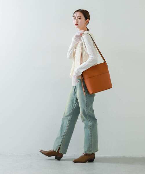 SENSE OF PLACE by URBAN RESEARCH（センスオブプレイスバイアーバンリサーチ）の「ループヤーンニットベスト（ベスト・レディース・アイボリー/ブラック/ライトピンク・ONE）」の21枚目の写真