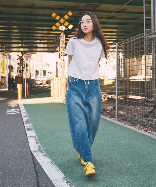 デニムタイトスカート ロング フロントスリット 韓国系 S4331 楽天市場】 スカート ロングスカート デニムスカート デニム