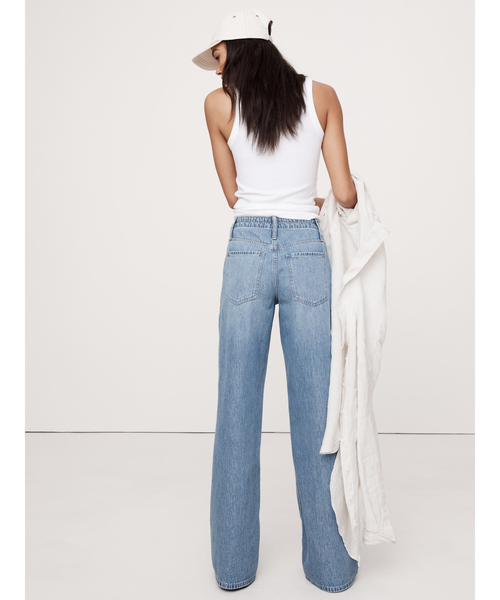 Banana Republic（バナナリパブリック）の「ドローストリング ルーズ ジーンズ（デニムパンツ・レディース・インディゴブルー/ライトインディゴブルー/ブルー系その他/ブラック・28/27/25/26/24）」の8枚目の写真