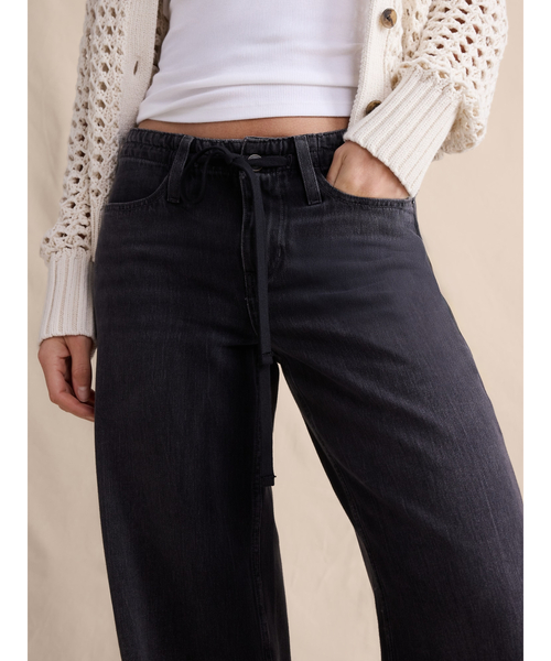 Banana Republic（バナナリパブリック）の「ドローストリング ルーズ ジーンズ（デニムパンツ・レディース・インディゴブルー/ライトインディゴブルー/ブルー系その他/ブラック・28/27/25/26/24）」の12枚目の写真