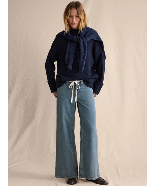 Banana Republic（バナナリパブリック）の「ドローストリング ルーズ ジーンズ（デニムパンツ・レディース・インディゴブルー/ライトインディゴブルー/ブルー系その他/ブラック・28/27/25/26/24）」の4枚目の写真