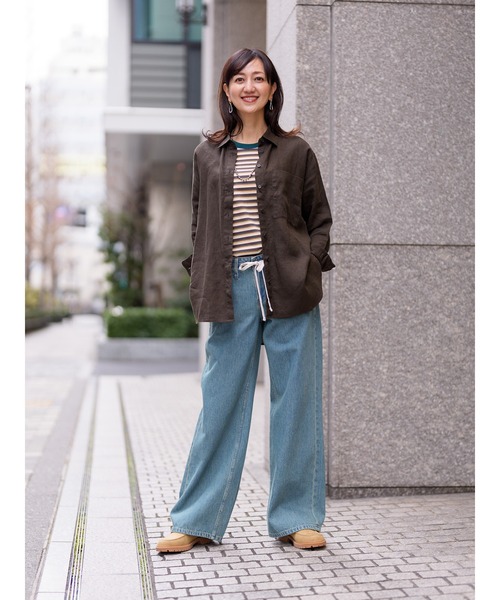 Banana Republic（バナナリパブリック）の「ドローストリング ルーズ ジーンズ（デニムパンツ・レディース・インディゴブルー/ライトインディゴブルー/ブルー系その他/ブラック/ブルー系その他2・28/27/25/26/24）」の6枚目の写真