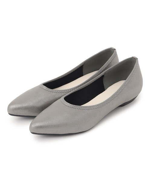 SHOO・LA・RUE(シューラルー)の「ストレッチアーモンドトゥパンプス(その他シューズ・レディース・ゴールド/ブロンズ/ブラック/シルバー・25/35/45)」の4枚目の写真