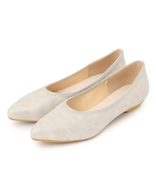 SHOO・LA・RUE(シューラルー)の「ストレッチアーモンドトゥパンプス(その他シューズ・レディース・ゴールド/ブロンズ/ブラック/シルバー・25/35/45)」の1枚目の写真