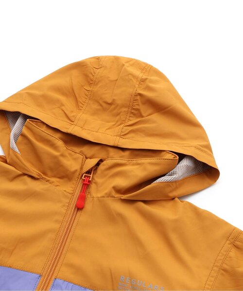 BREEZE（ブリーズ）の「【フードがしまえる/ジュニア対応】カラバリウィンドブレーカー（ナイロンジャケット・キッズ・レインボー/ブラック/ライム/キャメル/ベージュ/ピンク・90/100/120/150/140/160/130/110）」の21枚目の写真