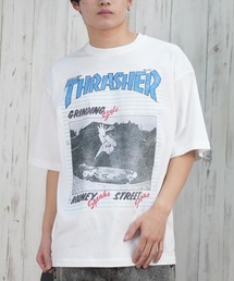 THRASHER（スラッシャー）の「【ムラサキスポーツ限定】THRASHER/スラッシャー 半袖Tシャツ/半袖Tee フロントプリント オーバーサイズ ユニセックス 252TH1ST039（Tシャツ/カットソー・メンズ）」