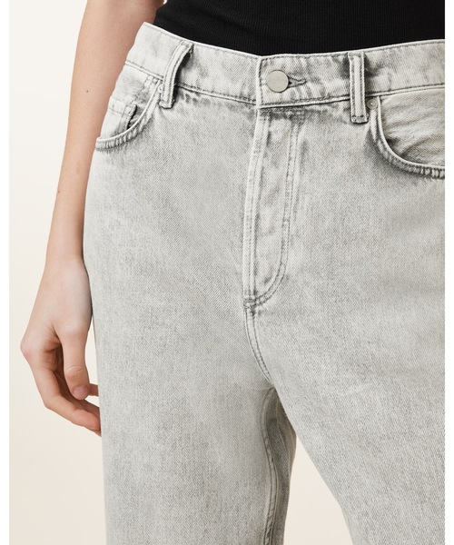 ALLSAINTS(オールセインツ)の「WENDEL STRAIGHT WIDE LEG DENIM JEANS | WENDEL ストレート ワイド レッグ デニム ジーンズ(デニムパンツ・レディース・グレー系その他・25/26/27)」の3枚目の写真