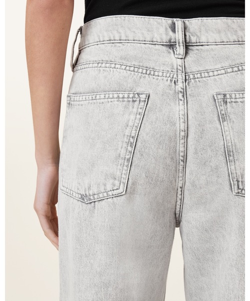 ALLSAINTS(オールセインツ)の「WENDEL STRAIGHT WIDE LEG DENIM JEANS | WENDEL ストレート ワイド レッグ デニム ジーンズ(デニムパンツ・レディース・グレー系その他・25/26/27)」の5枚目の写真