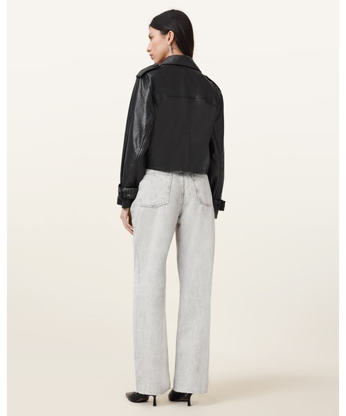 ALLSAINTS(オールセインツ)の「WENDEL STRAIGHT WIDE LEG DENIM JEANS | WENDEL ストレート ワイド レッグ デニム ジーンズ(デニムパンツ・レディース・グレー系その他・25/26/27)」の7枚目の写真