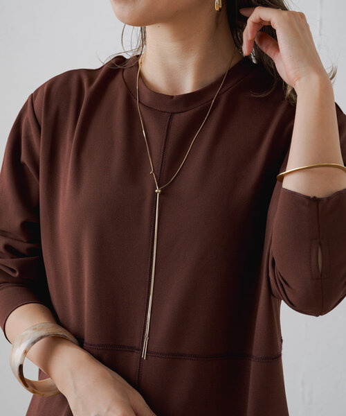 Omekashi(オメカシ)の「ロングスライドパーツネックレス(ネックレス・レディース・ゴールド/シルバー・ONE SIZE)」の8枚目の写真