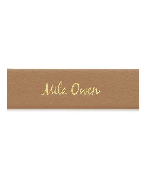 Mila Owen(ミラオーウェン)の「メタルナルカンスクエアスリムベルト(ベルト・レディース・キャメル/ブラウン/ブラック・FREE)」の9枚目の写真