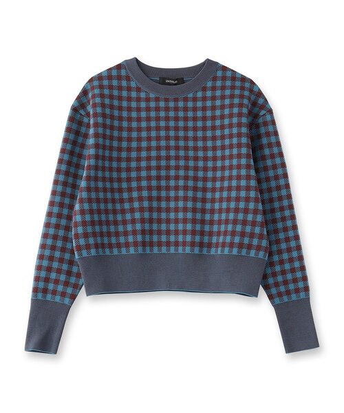 UNTITLED（アンタイトル）の「【セットアップ可能】スポンディッシュプルオーバー（ニット/セーター・レディース・ブラック系1/ブルー系1/ブラック・44/48/00/02/04）」の21枚目の写真