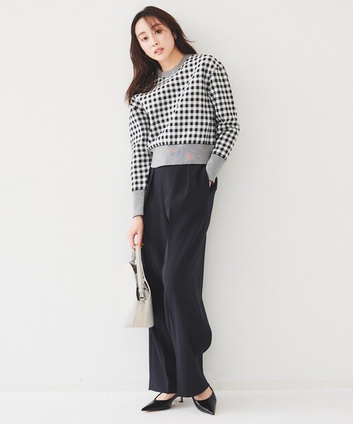 UNTITLED（アンタイトル）の「【セットアップ可能】スポンディッシュプルオーバー（ニット/セーター・レディース・ブラック系1/ブルー系1/ブラック・44/48/00/02/04）」の4枚目の写真