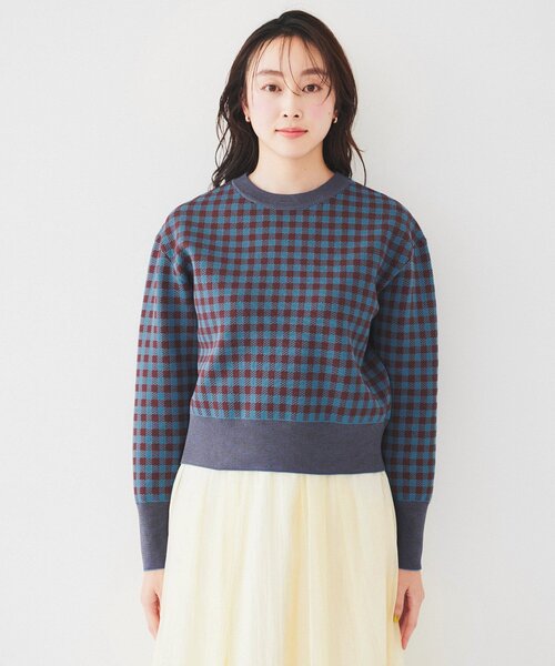 UNTITLED（アンタイトル）の「【セットアップ可能】スポンディッシュプルオーバー（ニット/セーター・レディース・ブラック系1/ブルー系1/ブラック・44/48/00/02/04）」の14枚目の写真