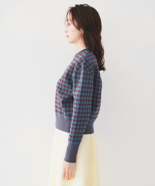 UNTITLED（アンタイトル）の「【セットアップ可能】スポンディッシュプルオーバー（ニット/セーター・レディース・ブラック系1/ブルー系1/ブラック・44/48/00/02/04）」の15枚目の写真