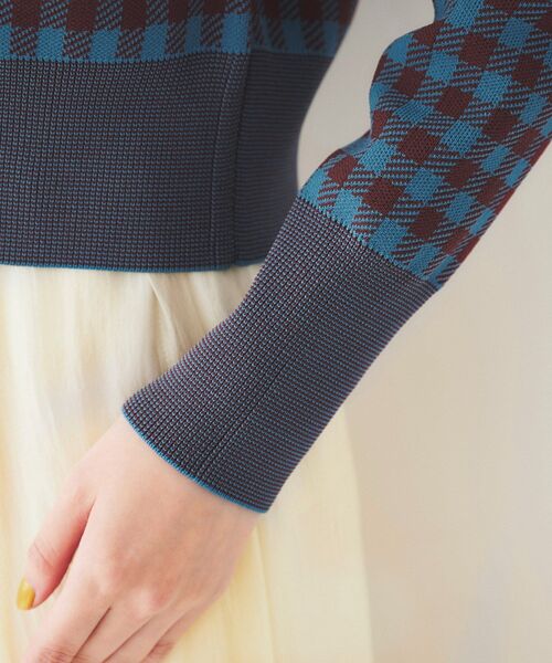 UNTITLED（アンタイトル）の「【セットアップ可能】スポンディッシュプルオーバー（ニット/セーター・レディース・ブラック系1/ブルー系1/ブラック・44/48/00/02/04）」の19枚目の写真