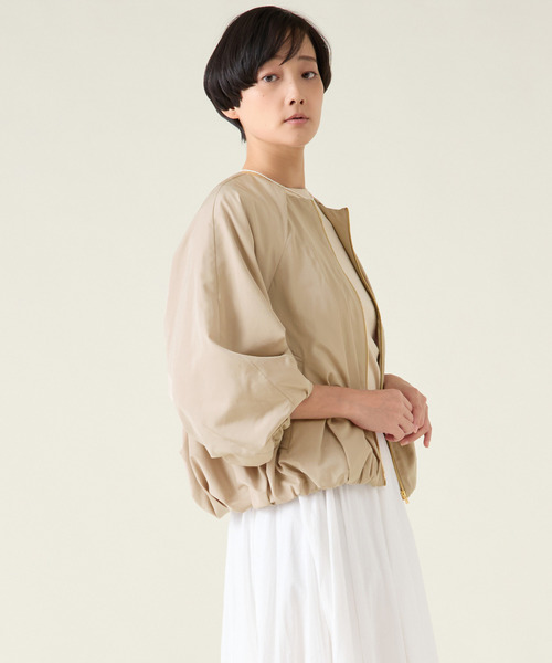 セール】ハイカウントタフタブルゾン（ブルゾン）｜martinique