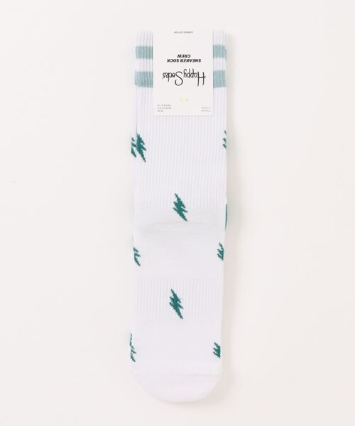 Happy Socks(ハッピーソックス)の「/HAPPY SOCKS/リブデザインソックス(ソックス/靴下・メンズ・ホワイト・SMALL)」の1枚目の写真