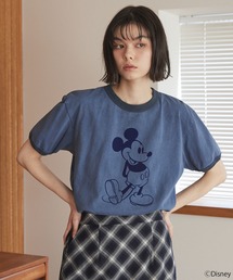 【Unblend】【GOOD ROCK SPEED】グッドロックスピード 別注 / MICKEY MOUSE / ミッキーマウス / フロッキープリントTシャツ