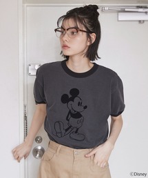 【Unblend】【GOOD ROCK SPEED】グッドロックスピード 別注 / MICKEY MOUSE / ミッキーマウス / フロッキープリントTシャツ