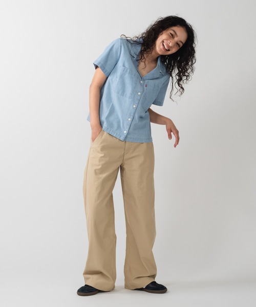 Levi's(リーバイス)の「Levi's/リーバイス SONNY キャンプシャツ ミディアムインディゴ(シャツ/ブラウス・レディース・インディゴブルー・XS/S/M)」の6枚目の写真