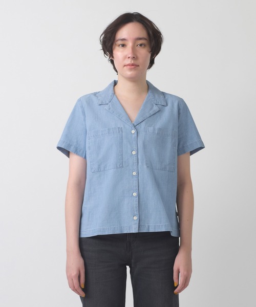 Levi's(リーバイス)の「Levi's/リーバイス SONNY キャンプシャツ ミディアムインディゴ(シャツ/ブラウス・レディース・インディゴブルー・XS/S/M)」の7枚目の写真