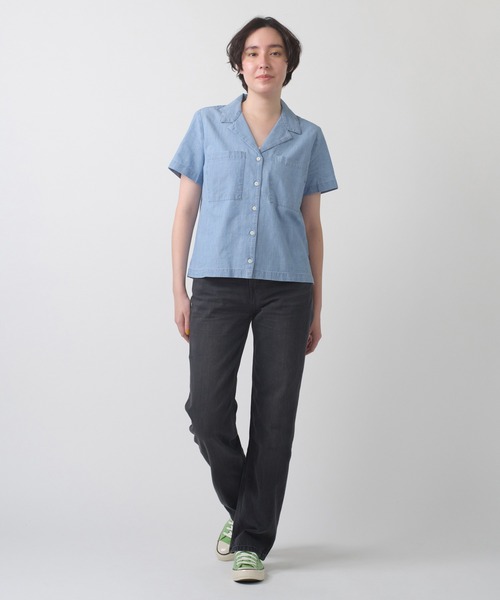 Levi's(リーバイス)の「Levi's/リーバイス SONNY キャンプシャツ ミディアムインディゴ(シャツ/ブラウス・レディース・インディゴブルー・XS/S/M)」の10枚目の写真
