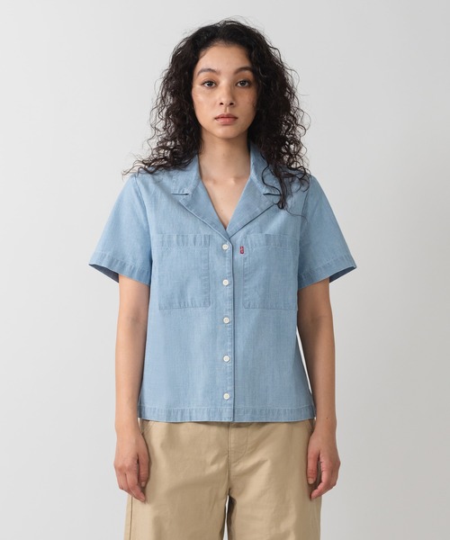 Levi's(リーバイス)の「Levi's/リーバイス SONNY キャンプシャツ ミディアムインディゴ(シャツ/ブラウス・レディース・インディゴブルー・XS/S/M)」の22枚目の写真
