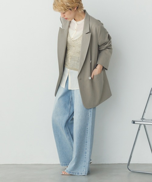 hunch（ハンチ）の「メタリックヤーン ニットベスト（ベスト・レディース・アンティークシルバー/ゴールド/ヘザーチャコール・FREE）」の12枚目の写真