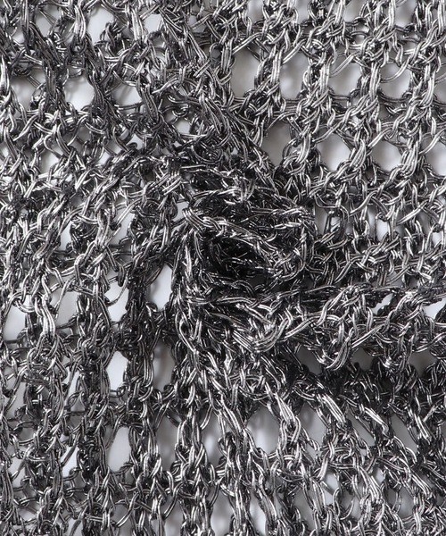 hunch（ハンチ）の「メタリックヤーン ニットベスト（ベスト・レディース・アンティークシルバー/ゴールド/ヘザーチャコール・FREE）」の8枚目の写真