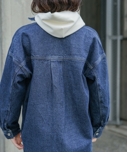 セール】12ozデニムオーバーサイズジャケット（デニムジャケット
