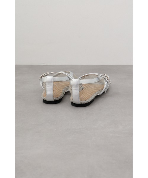 AZUL by moussy（アズールバイマウジー）の「ダブルベルトメッシュフラットパンプス（パンプス・レディース・シルバー/ブラック・SMALL/MEDIUM/LARGE/LL）」の14枚目の写真