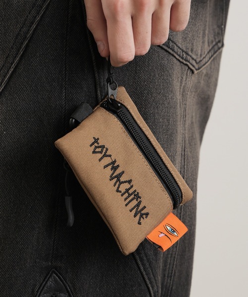 TOY　MACHINE（トイ　マシーン）の「TOY MACHINE/トイマシーン TM SQUARE COIN PURSE コインパス 2026年春夏（コインケース・メンズ・ブラック/ライトブラウン/ブラック×ホワイト・FREE）」の3枚目の写真