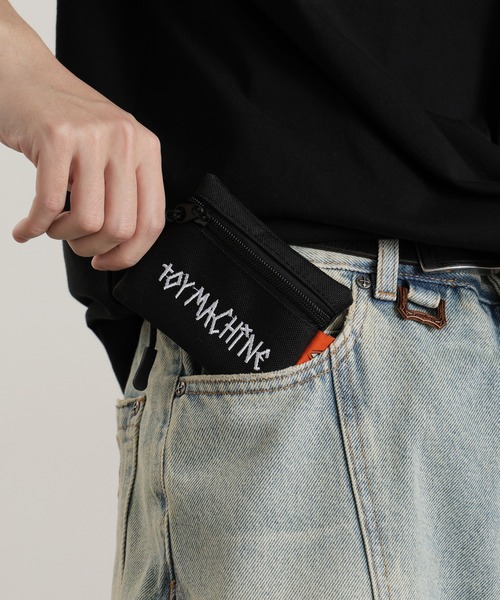 TOY　MACHINE（トイ　マシーン）の「TOY MACHINE/トイマシーン TM SQUARE COIN PURSE コインパス 2026年春夏（コインケース・メンズ・ブラック/ライトブラウン/ブラック×ホワイト・FREE）」の2枚目の写真