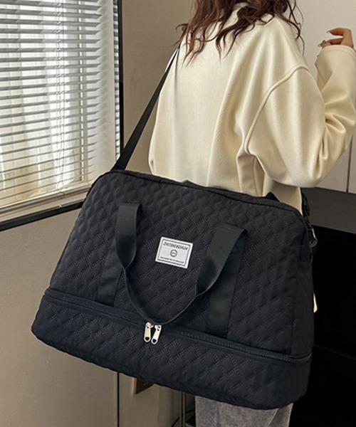 SallyLunn(サリーラン)の「ナイロン折りたたみボストンバッグ(ボストンバッグ・レディース・パープル/ワインレッド/グリーン/ピンク/アイボリー/ブラック・FREE)」の7枚目の写真