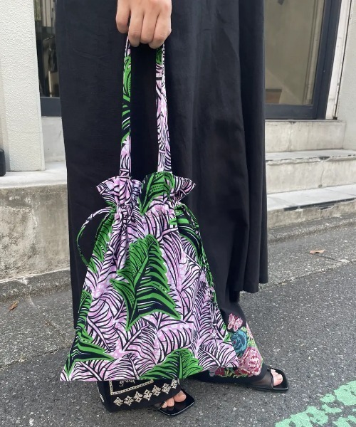 ROSE BUD（ローズバッド）の「(AS)パーニュ巾着バッグ（トートバッグ・レディース・ブルー/ピンク/イエロー・ONE SIZE）」の3枚目の写真