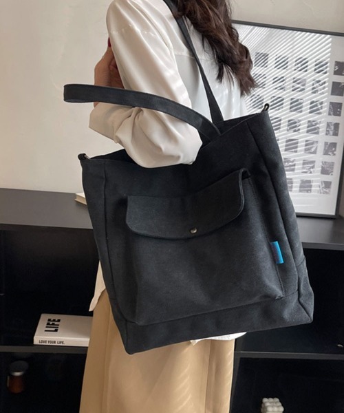 キャンバス　トートバッグ　ショルダー Amazon | LASIEM(ラシエム) ショルダーバッグ 大きめ トート