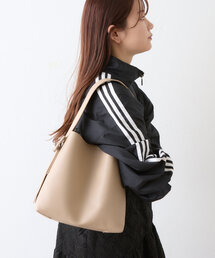 Actually | フェイクレザー2WAYベルトショルダーバッグポーチ付き(トートバッグ)