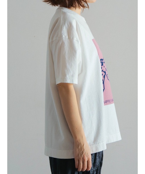 FIL DE FER(フィルデフェール)の「ダルメシアンPT 半袖TEE(Tシャツ/カットソー・レディース・ホワイト×ブルー/ホワイト×ピンク/ホワイト×イエロー・FREE)」の8枚目の写真