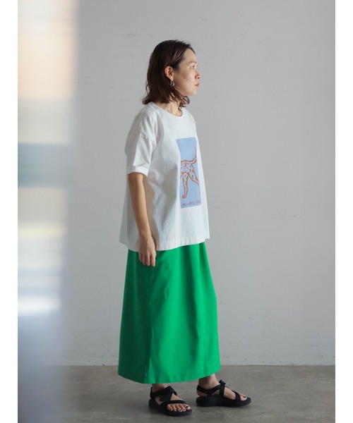 FIL DE FER(フィルデフェール)の「ダルメシアンPT 半袖TEE(Tシャツ/カットソー・レディース・ホワイト×ブルー/ホワイト×ピンク/ホワイト×イエロー・FREE)」の18枚目の写真
