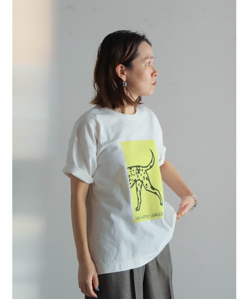 半袖 Tシャツ ダルメシアン オーバーサイズ 半袖Tシャツ 半T HARSH AND CRUEL tシャツ グラフィックダルメシアンTシャツ ユニ