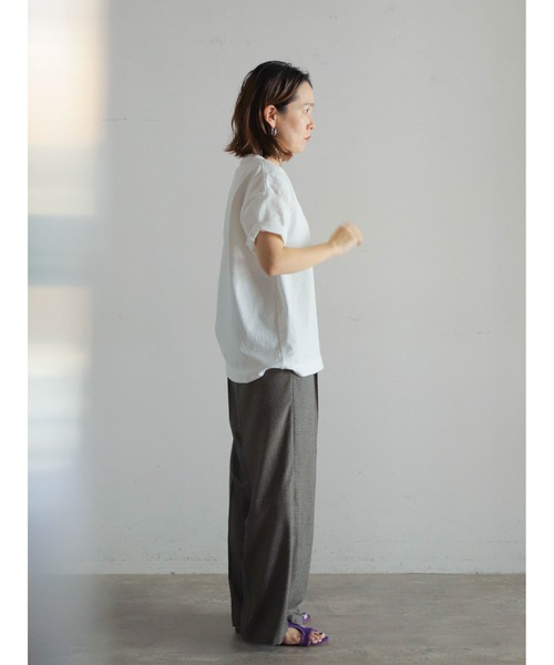 FIL DE FER(フィルデフェール)の「ダルメシアンPT 半袖TEE(Tシャツ/カットソー・レディース・ホワイト×ブルー/ホワイト×ピンク/ホワイト×イエロー・FREE)」の22枚目の写真