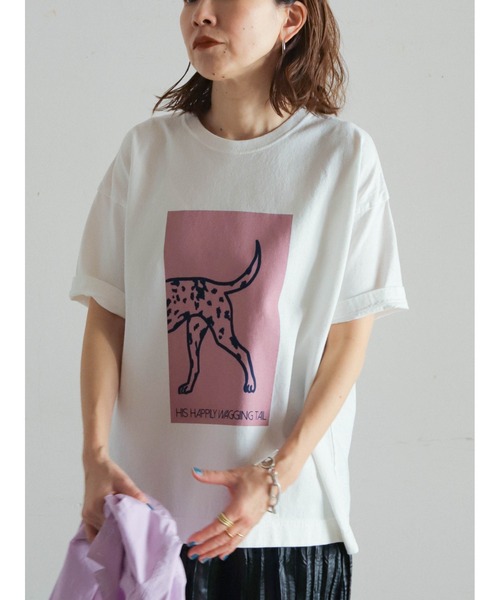 半袖 Tシャツ ダルメシアン オーバーサイズ 半袖Tシャツ 半T HARSH AND CRUEL tシャツ グラフィックダルメシアンTシャツ ユニ