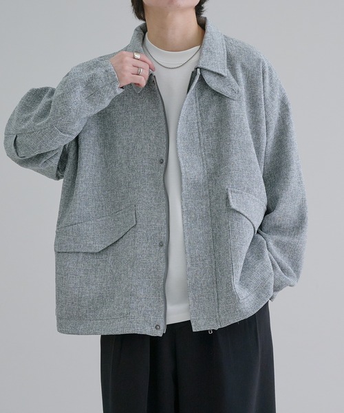 セール】2WAYツイードライクブルゾン（ブルゾン）｜epnok（エプノック