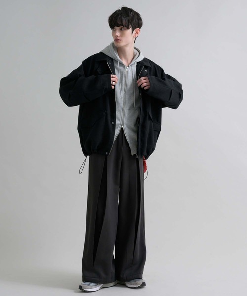 セール】2WAYツイードライクブルゾン（ブルゾン）｜epnok（エプノック