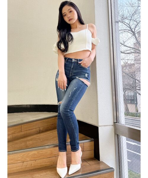 GYDA（ジェイダ）の「オフショルバルーンスリーブブラウス（シャツ/ブラウス・レディース・ブラック/その他1/オフホワイト・FREE）」の15枚目の写真